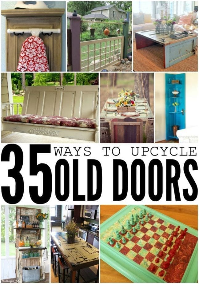 There are so many ways to upcycle old doors into creative and cool new home decor