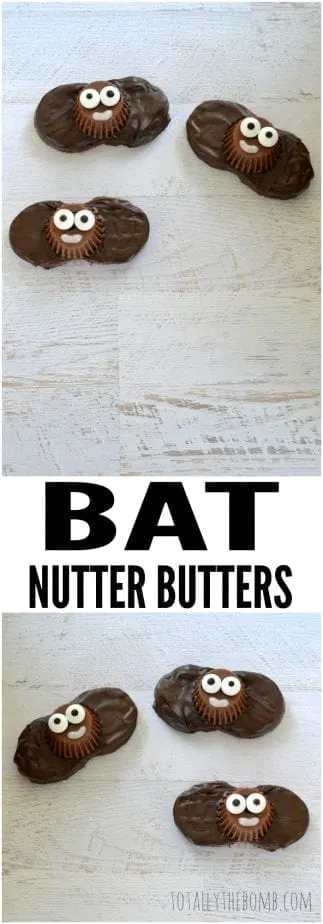 These Bat Nutter Butter Cookies are fun to decorate with the kiddos and make a great Halloween snack! Click now!