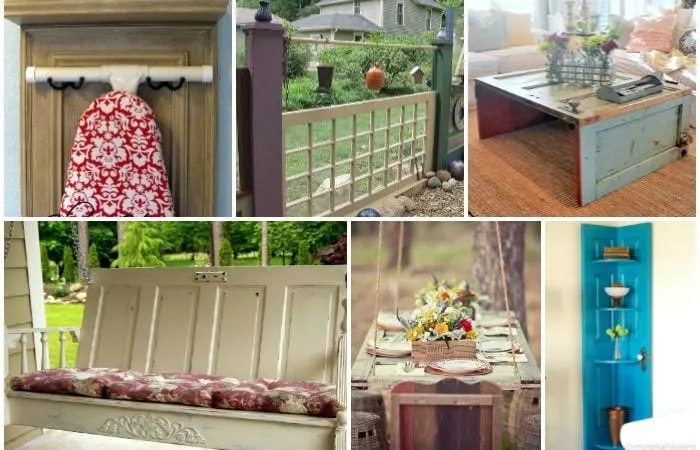 try these creative ways to upcycle an old door into a functional piece of home decor