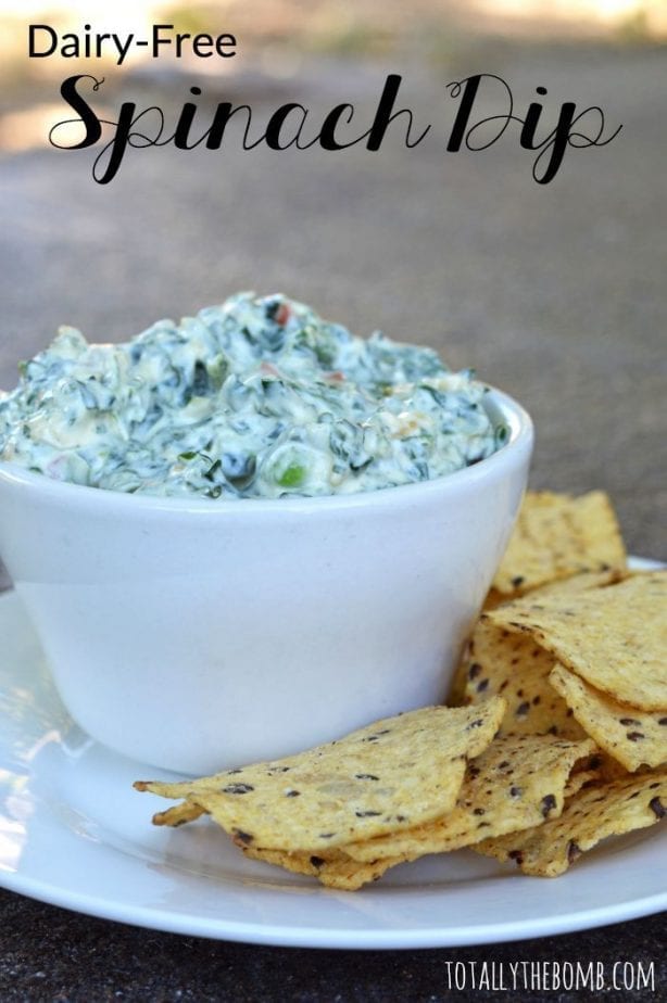 dairy-free spinach dip
