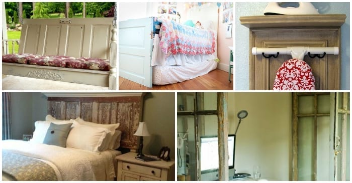 Here are a few creative ways to upcycle an old door into a new piece of home decor
