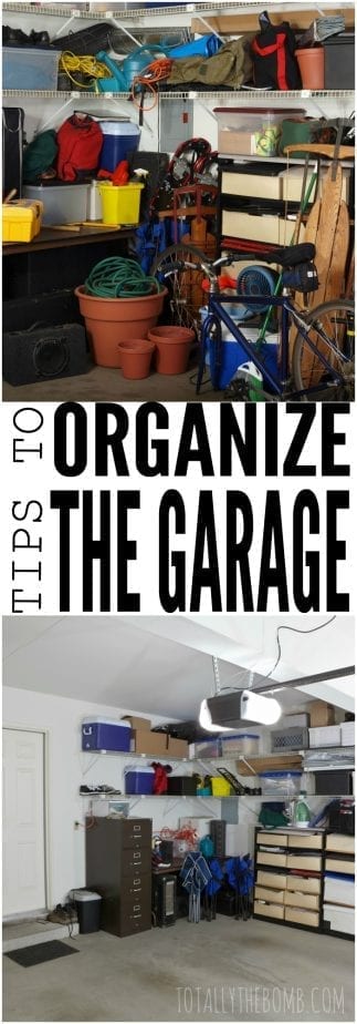 Use these three tips to organize the garage for year round clean. Click now!