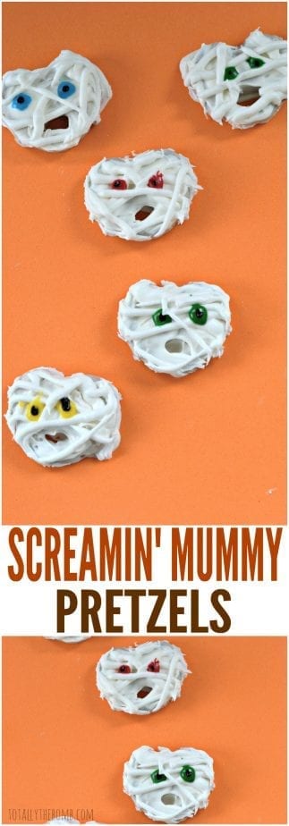 These Screamin' Mummy Pretzels are a scream to make, and your kids will roar with delight! Click now!