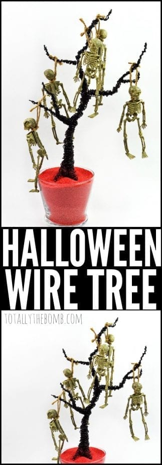 halloween wire tree