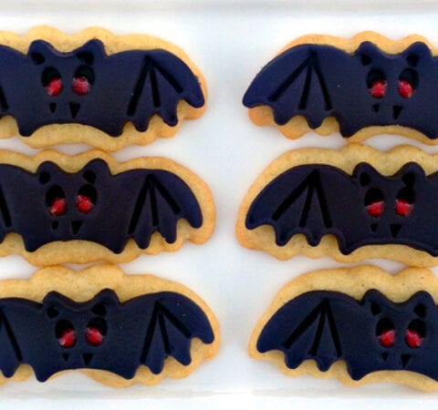 Vampire Bat Sugar Cookies