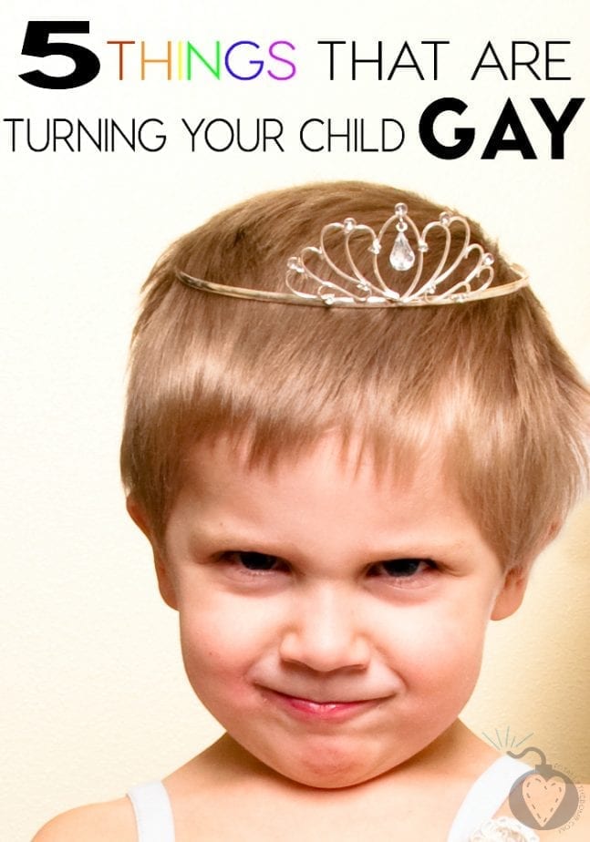 are these five things turning your child gay? from their friends to the media, the gay influence is everywhere