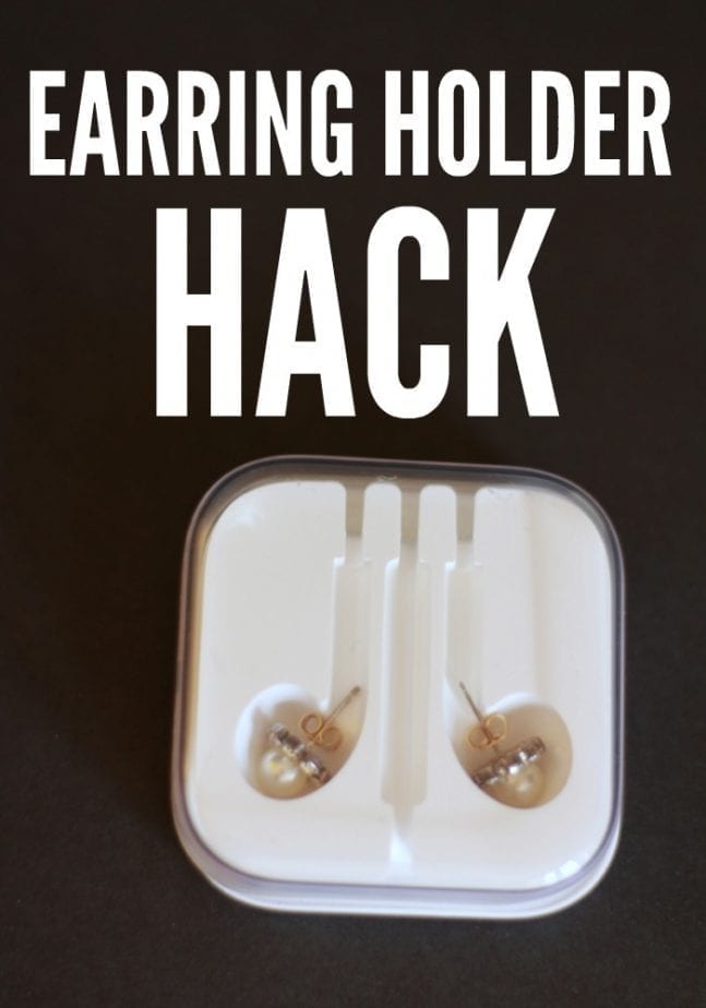 Earring Holder Hack