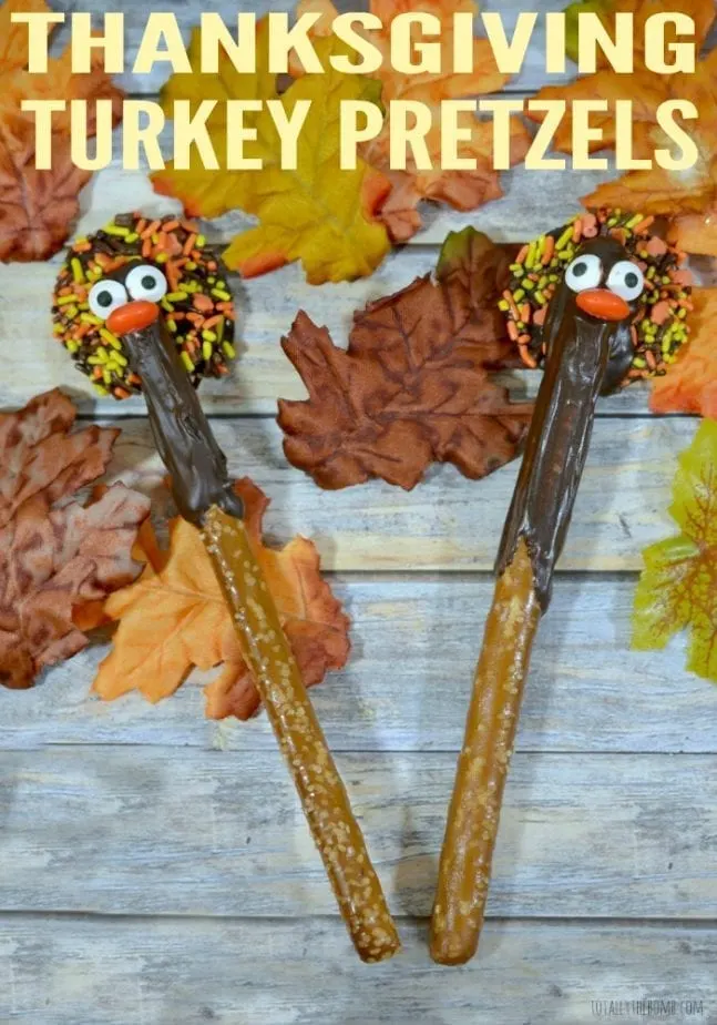 These Thanksgiving Turkey Pretzels are easy to make and a fun snack for the whole family! Click Now!