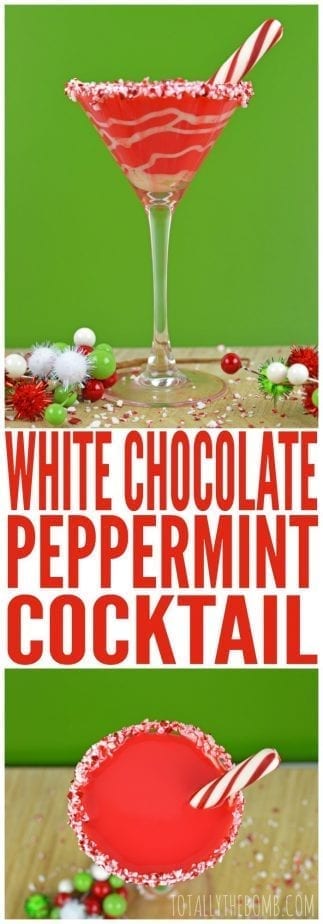 white chocolate peppermint cocktail