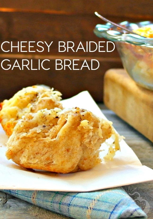 Cheesy Braided Garlic Bread