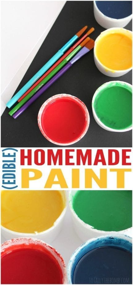 This homemade paint for kids is also edible! Perfect for the littles who still put everything in their mouths. Have Fun! Click Now!
