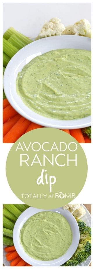 avocado ranch dip