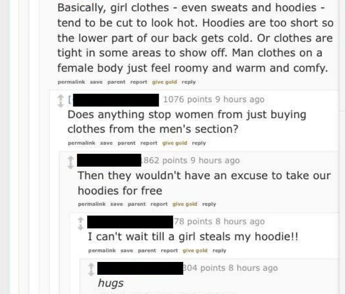 girl clothes suck