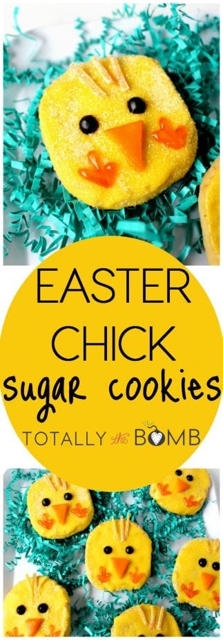 Easter Chick Sugar Cookies