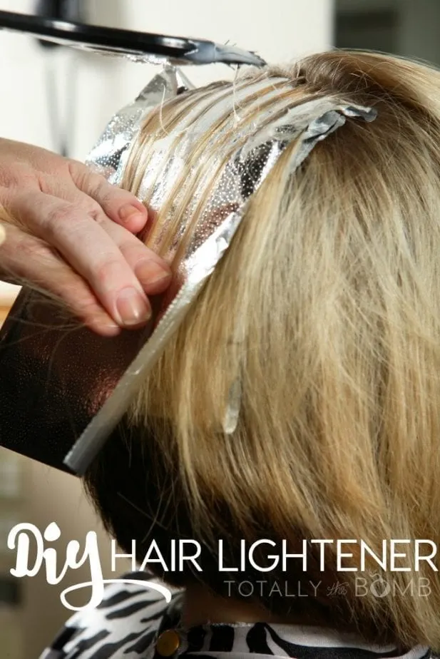 DIY Hair Lightener For No Damage Highlights