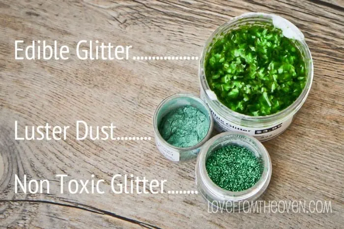 differences between non toxic glitte and edible glitter