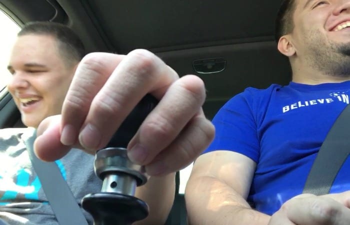 This Dad Taught His Blind, Autistic Son How To Switch Gears While They Drive!