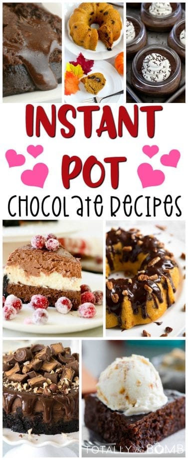Instant Pot Chocolate Recipes #chocolaterecipes #instantpot #instantpotrecipes