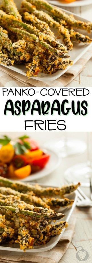 Potatoes were So last century. Toss those french fries in the trash where they belong and come savor crisp asparagus fries with the rest of us. Enjoy! | #TotallyTheBomb #asparagus #recipe #panko #fries #veggies #lower-carb #sides #yum
