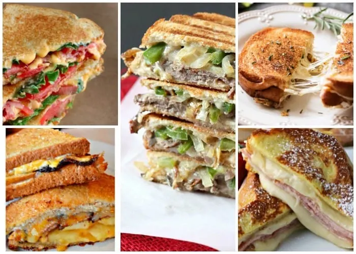 These gourmet grilled cheese sandwiches are nothing like your mom used to make, but will definitely remind you of a time when crusts were your biggest problem. | #TotallyTheBomb #grilledcheese #recipes #foradults #sandwiches #nostalgia