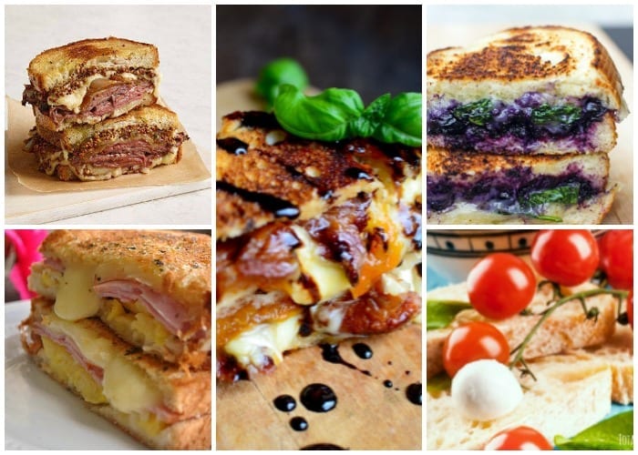 These gourmet grilled cheese sandwiches are nothing like your mom used to make, but will definitely remind you of a time when crusts were your biggest problem. | #TotallyTheBomb #grilledcheese #recipes #foradults #sandwiches #nostalgia
