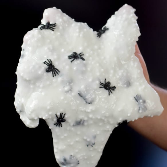spider slime being played with