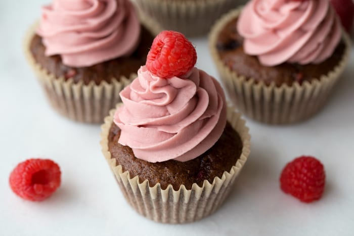 Very Berry Chocolate Cupcakes