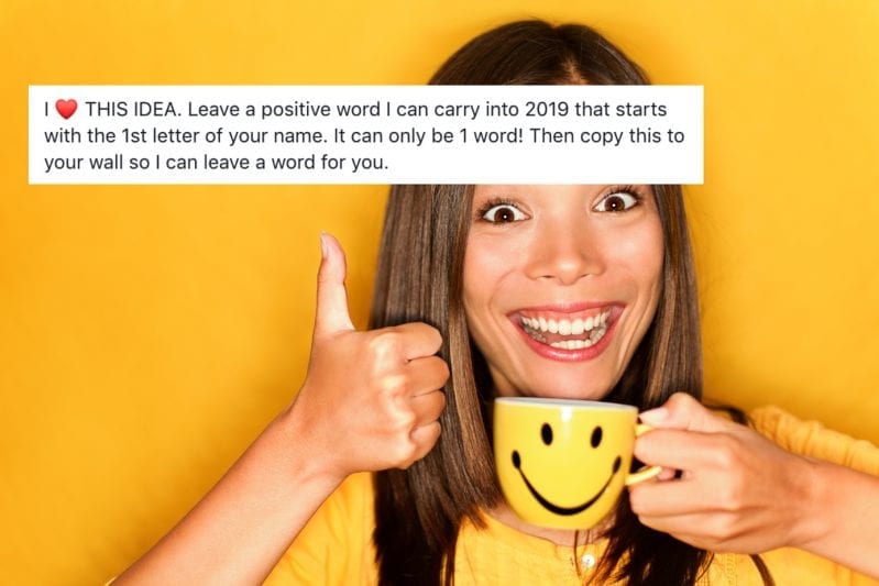 Please Don’t Leave Me a Positive Word I Can Carry Into The New Year…