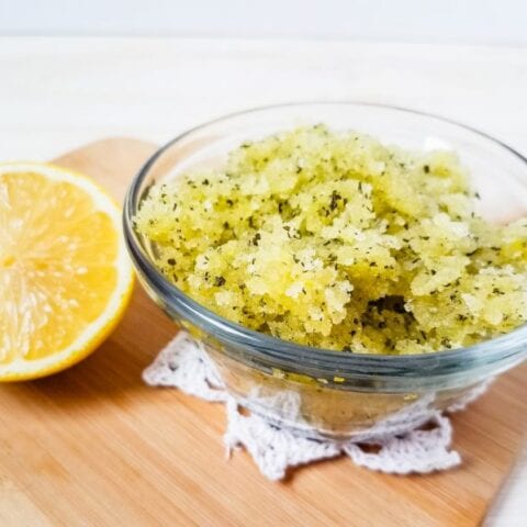 How To Make Green Tea Lemon Sugar Scrub
