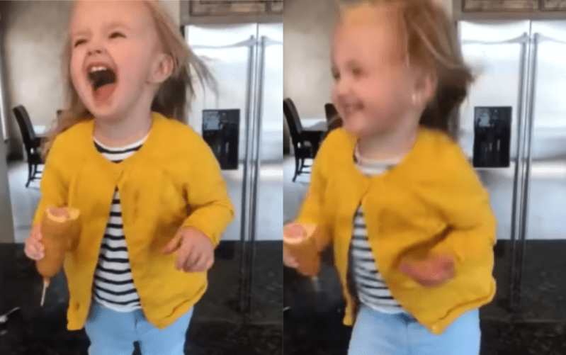 This Toddler With A Corndog Jammin’ Out To Beyonce Is Goals