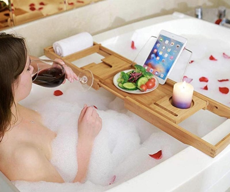 Ads For Bathtub Trays Prove Nobody Ever Takes A Bath In Real Life