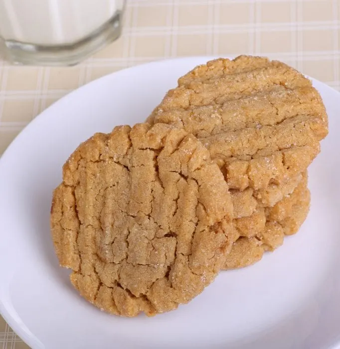 This is the most simple recipe for  3 ingredient peanut butter cookies