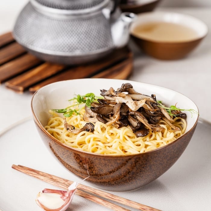 This easy Oyster Mushroom Ramen Soup comes together in just a few minutes, make it a perfect quick dinner
