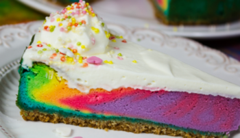 If you've ever tried to make a cheesecake, you're like "oh, this should be easy" and then it's a nightmare with water baths and all sorts of crazy. But this Freaktacularly Simple Unicorn Cheesecake looks hard--but it's so simple I die.