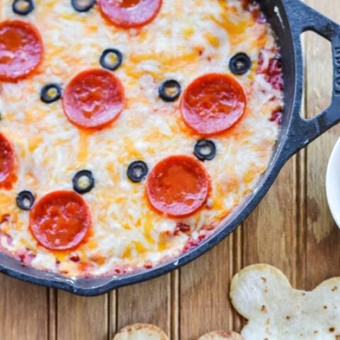 Mickey Mouse Pizza Dip