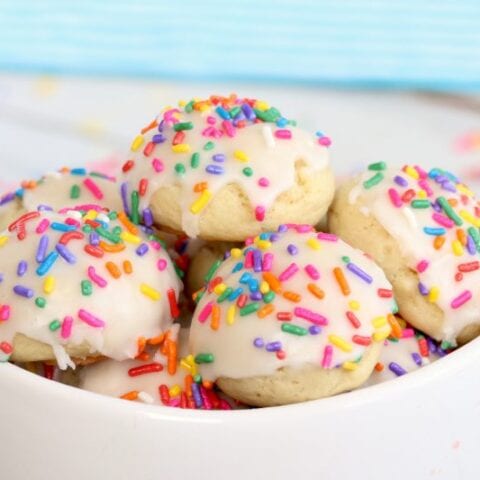 Soft and Chewy Confetti Cookies