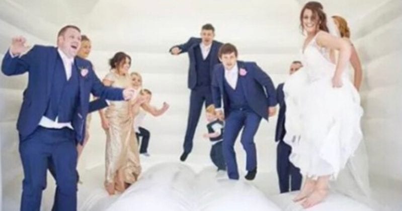 Bouncy Castles For Weddings Exist, and They Are Now Goals For The Perfect Party
