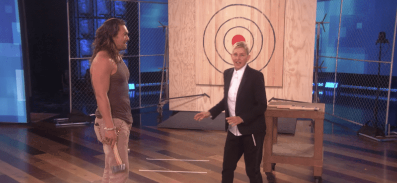 Video of Jason Momoa Throwing Axes Is All You Need to Watch Today