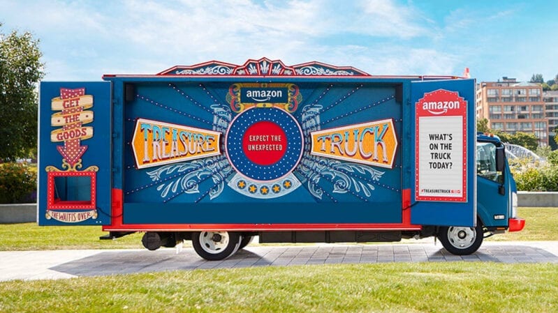 Amazon Has a Secret “Treasure Truck” That Drives Around Town And Offers Insane Deals