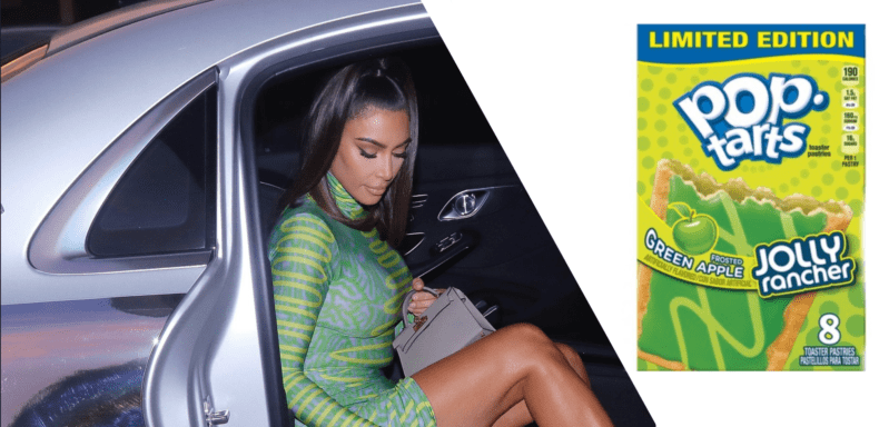 People Can’t Unsee Kim Kardashian’s Dress That Looks Exactly Like A Pop-Tart