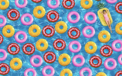 Can You Find The Doughnut Among the Pool Floats?