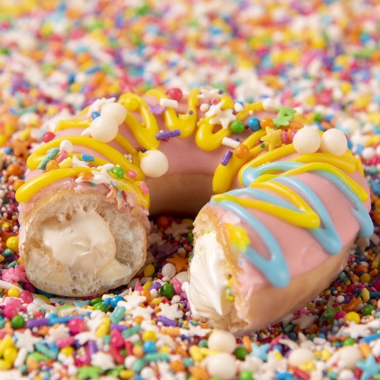 Krispy Kreme is Releasing A Donut Stuffed with Birthday Cake Batter