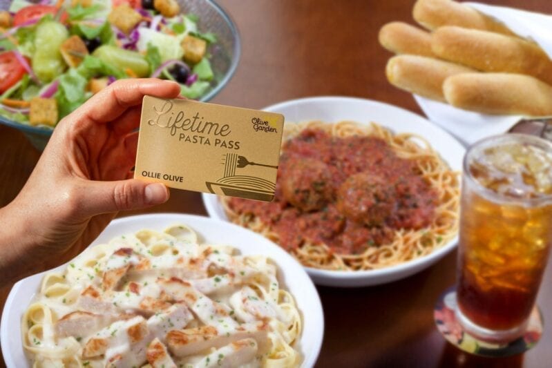 Olive Garden Is Selling Lifetime Pasta Passes So You Can Eat There The Rest Of Your Life