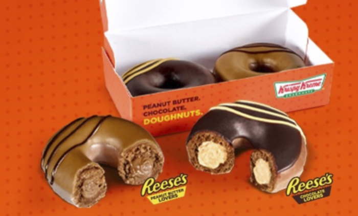 If you love chocolate and peanut butter, you've gotta try the new krispy kreme reese's donut