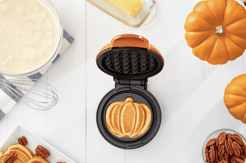 This $10 Mini Pumpkin-Shaped Waffle Maker Is The Only Way to Enjoy Pumpkin Food This Fall