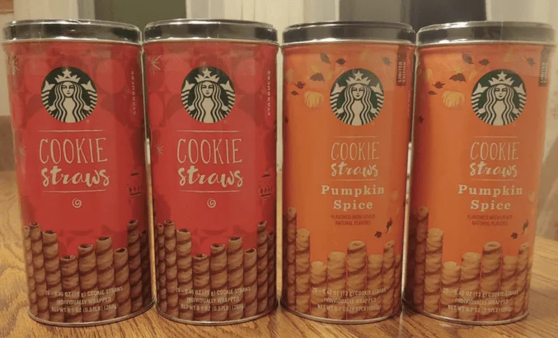 Starbucks Pumpkin Spice Cookie Straws Review - Snack Gator