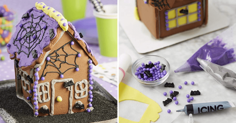 Forget Gingerbread Houses, Halloween Cookie Houses Are The Only Buildable Treat You Need