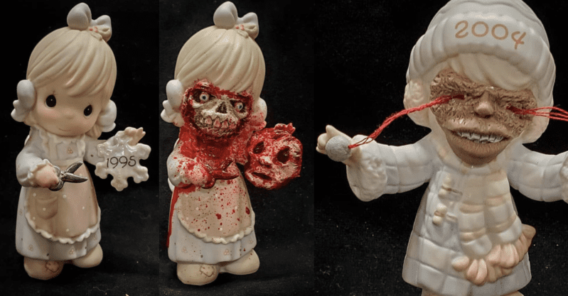This guys turns precious moments dolls into these scary little creatures