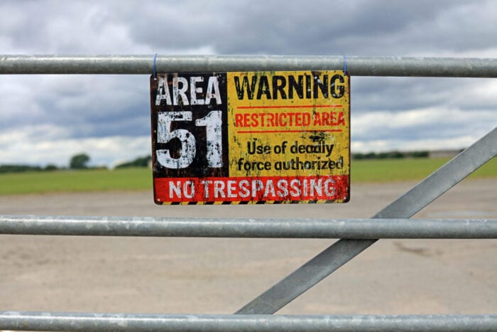 Area 51 is a restricted military zone