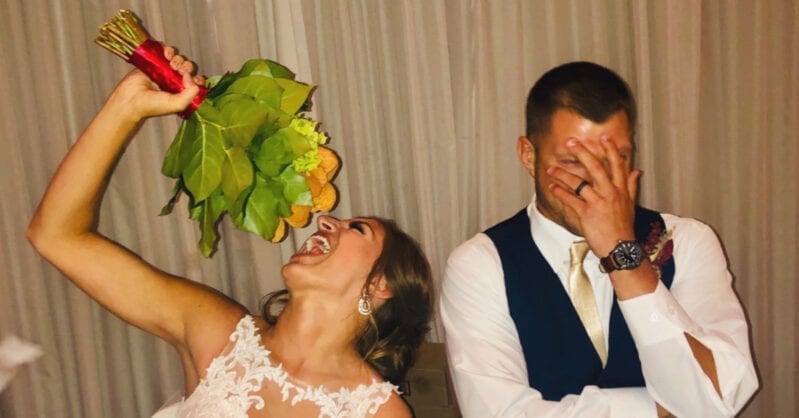 This Bride’s Best Friend Surprised Her With A Chicken Nugget Bouquet